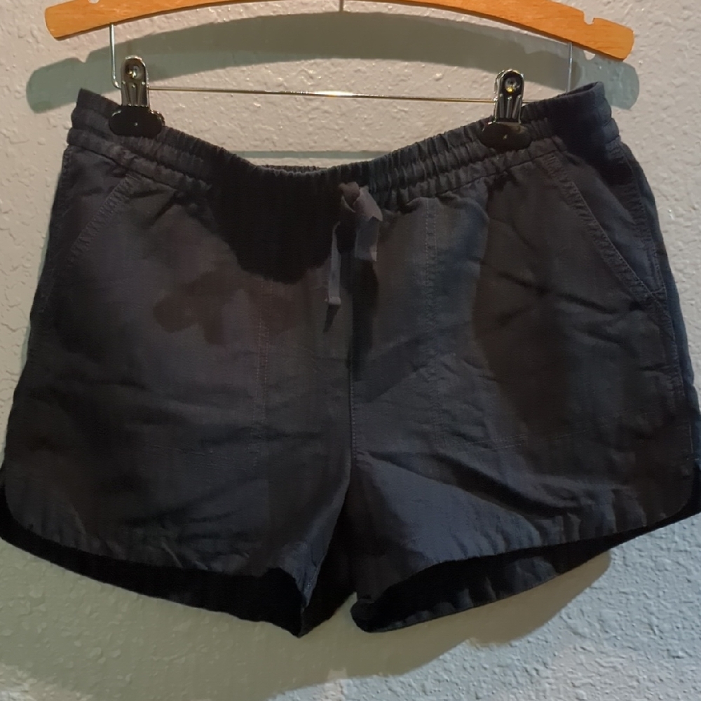 J. Crew Black Linen Shorts